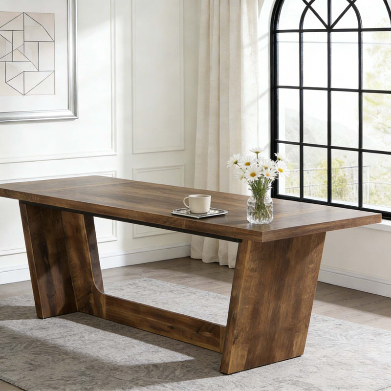 Bureau d'écriture en bois pour bureau, Brun