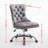 Modern Chenille Upholstered Tufted Button Home Office Chair, Adjustable Desk Chair Swivel Office Chair-119235539