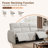 2 - Piece Modern Minimalist Breathable Fabric Power Reclining Living Room Set Couch with Sofas-1662797084