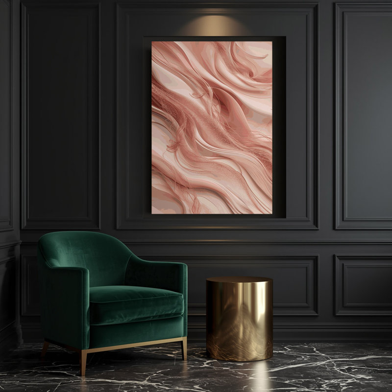 Art numérique sur toile, abstraction numérique 20, H 11 po x l 14 po