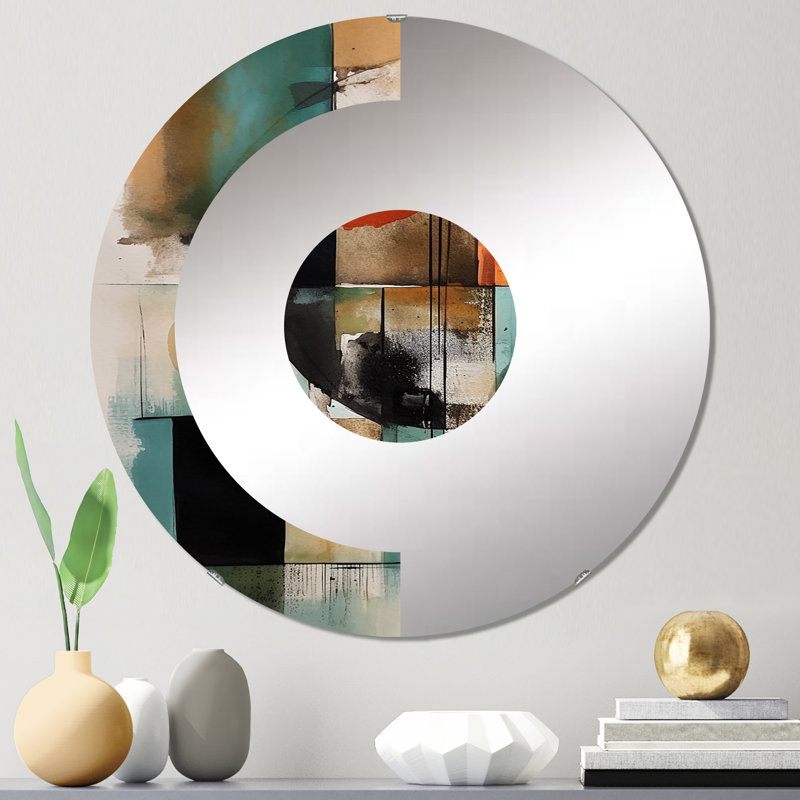 Ingifast - Half Circle Wall Mirror, 23.6" x 23.6"