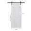 Porte de grange coulissante en bois aggloméré blanc 3/4 po 23 po x 84 po Crafted Modern-130899044