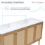 Meuble-lavabo autoportant de 60 po en chêne doré Classe avec dessus de lavabo double à 3 trous Class-115356446-115356447