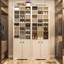 Armoire à chaussures 30 paires avec 24 casiers ouverts et armoire, étagère à chaussures verticale à 10 niveaux avec tablettes réglables pour le vestibule, chambre à coucher