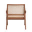 Chaise d'appoint en rotin et finition naturelle
