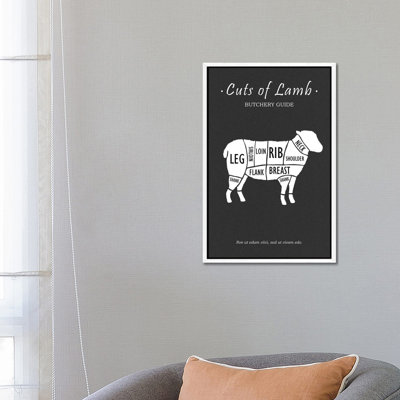 Butchery Lamb 1 Piece Wall Art on Canvas