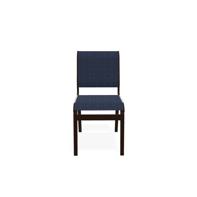 Chaise d'appoint de salle à manger Hiraku, Kona texturé, Mavi