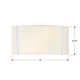 Altman 2 Light Steel Dimmable Flush Mounted Sconce