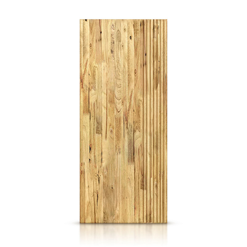 Porte standard à panneaux de bois de pin, Chêne vieilli, H 96 po x l 42 po