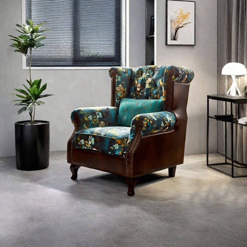 Fauteuil inclinable ergonomique avec structure en bois massif éponge