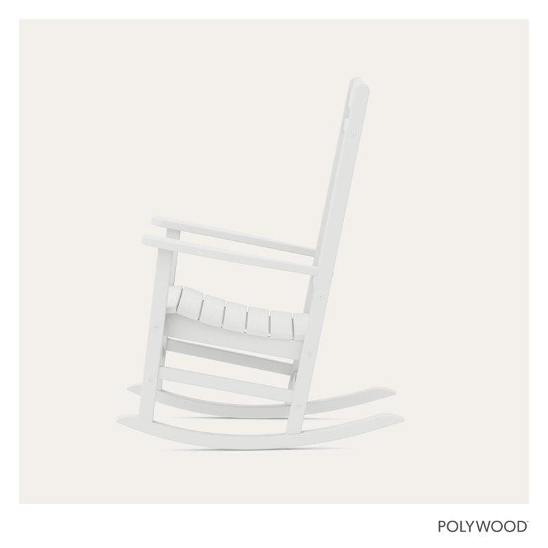 Chaise berçante POLYWOOD, Blanc