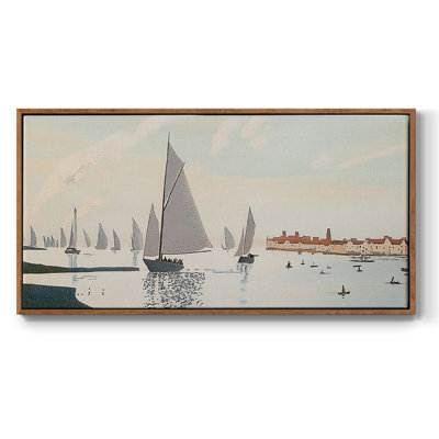 Série nautique - CXCVII - Toile tendue avec châssis encadré - Prêt à être accroché