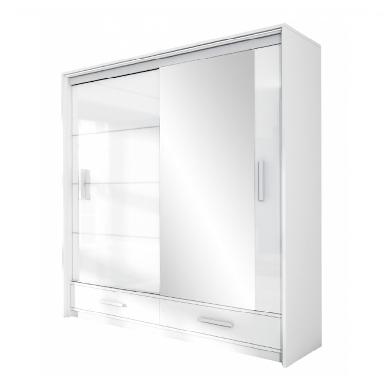 Keneisha 2 Door Wardrobe, White