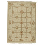 Handmade Silk and Wool Area Rug