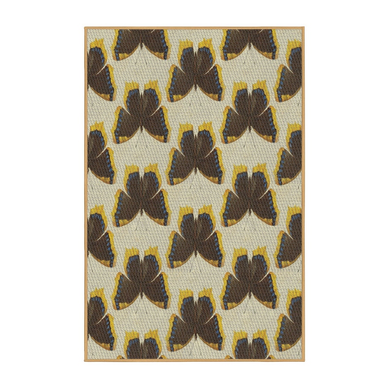 Brun Tapis décoratif Jara, Rectangle 5 pi x 7 pi
