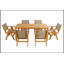 Table de salle à manger en bois imitation bois, compacte et durable pour les pique-niques en plein air, 68,9 pouces-244199022