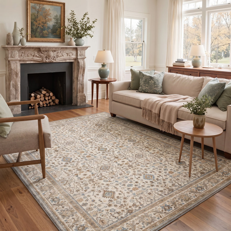 Oriental Indoor / Outdoor Rug, Rectangle 6' x 9'