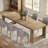 86.6 Inch Farmhouse Dining Table For 8-10, Large Wood Kitchen Table, Extra Long Rectangular Dinner Table-1610167221