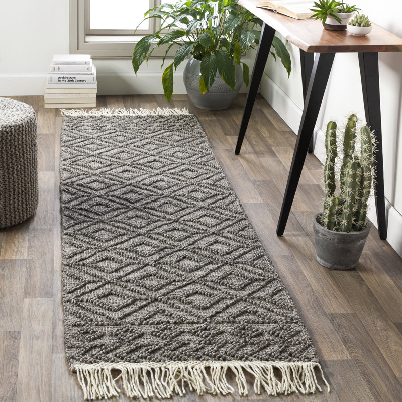 Carletta Wool Geometric Indoor Rug, Runner 2'6" x 8'