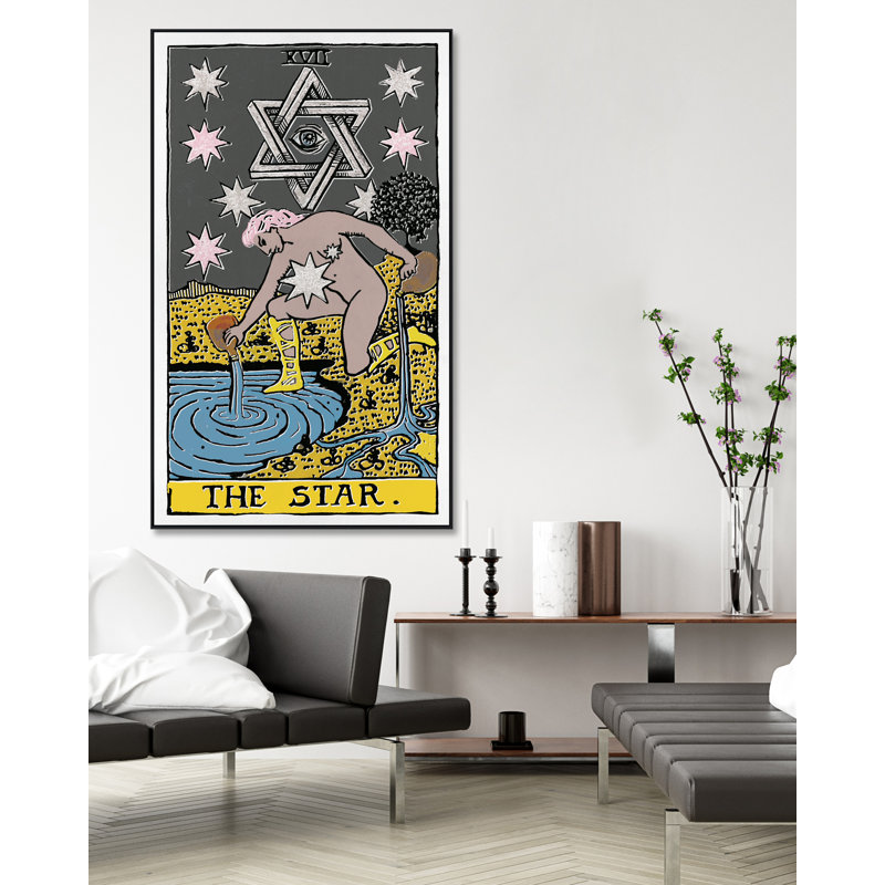 The Star Print, Black Framed, 31" H x 19" W