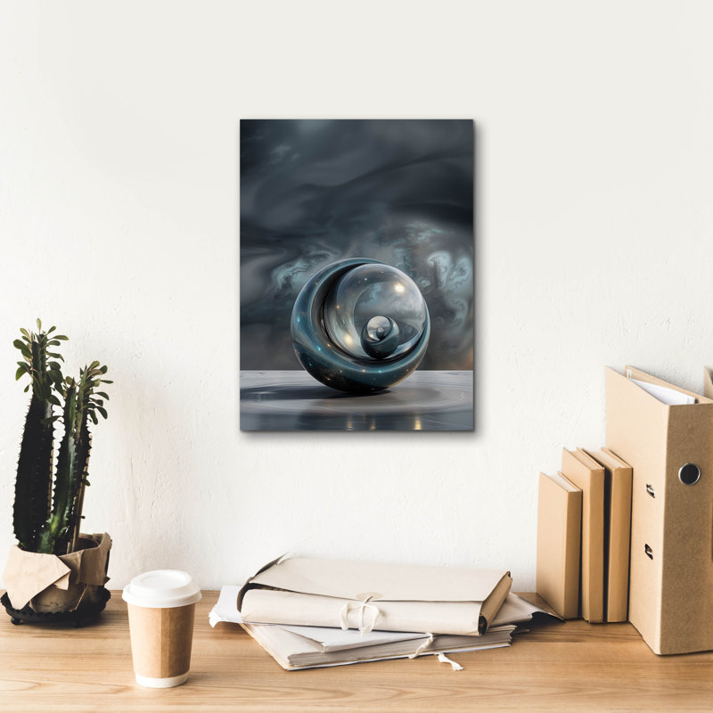 Art mural sur toile Latitude Run® «Contemplation» par r3darch0n, H 16 po x l 12 po x P 0,75 po