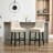 27.5'' Upholstered Bar Counter Stool with Solid Wood Frame(Set of 2)-79027220