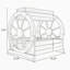 2-Tier Raised Garden Bed, Wooden Wagon Planter Boxes with Drainage Holes, for Vegetables Flowers Herbs