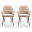 Bendooragh 44cm H Fabric Upholstered Metal Upholstered Back Armchair in Brown