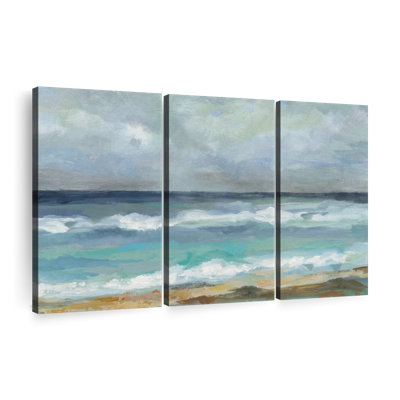 «Seashore Day», 3 pièces sur toile