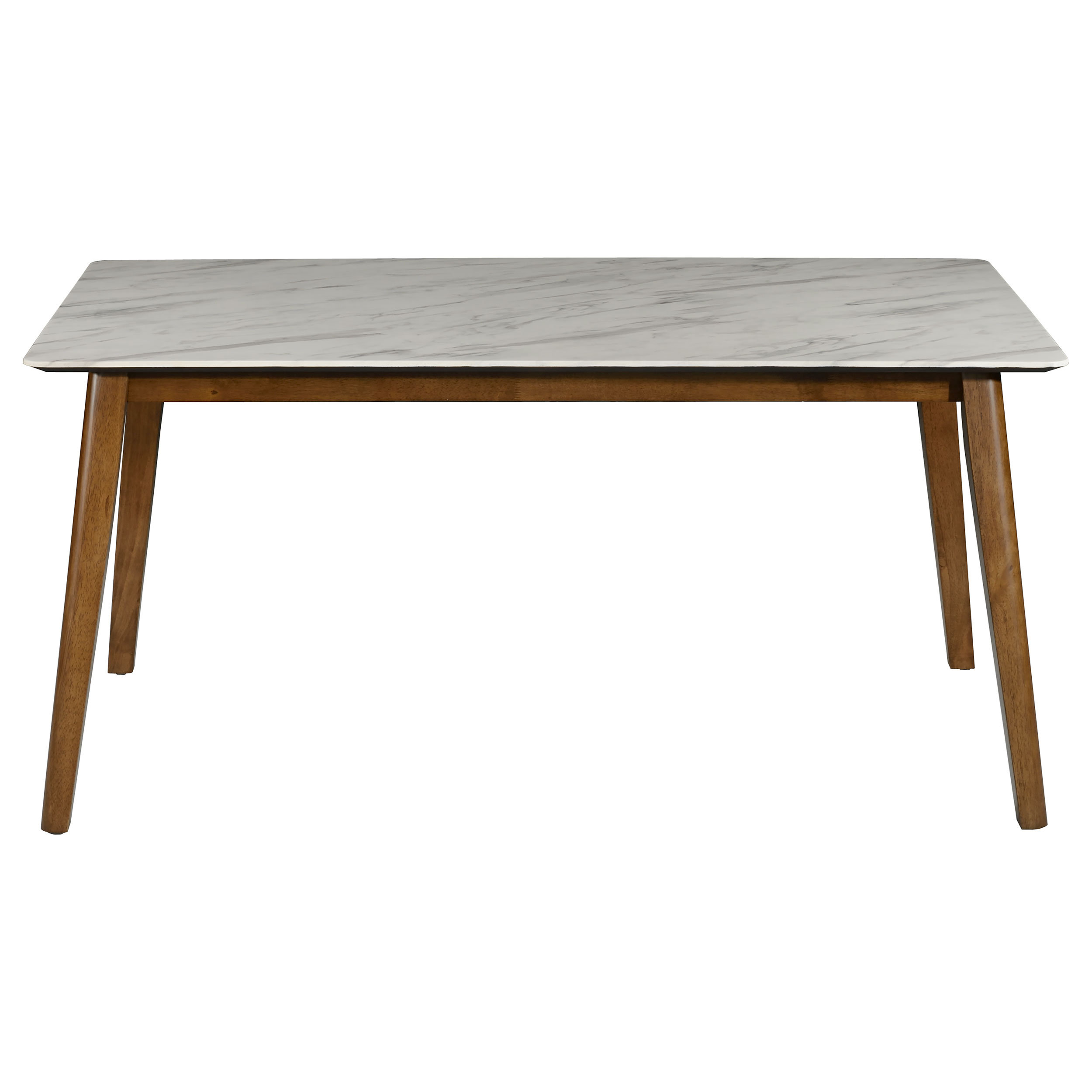 George Oliver Everett Rectangular 63-Inch Faux Marble Dining Table ...