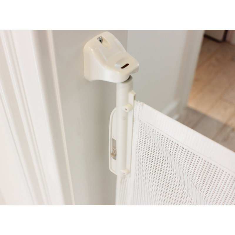 Deleon Wall Mounted Pet Gate, White