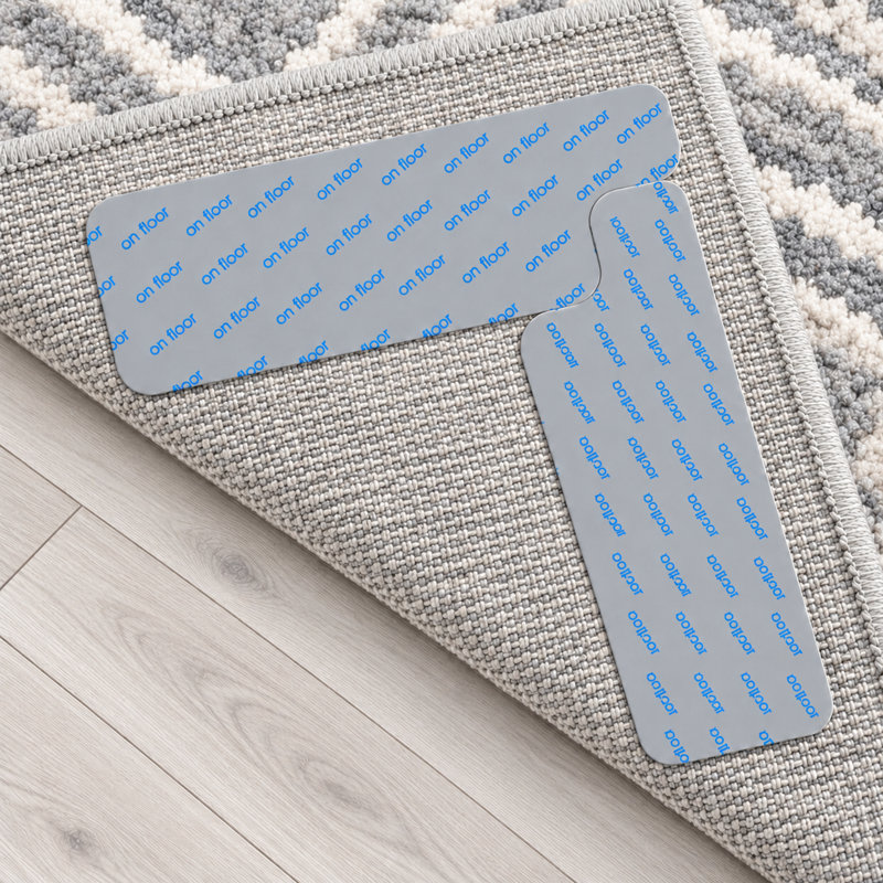 Ruban de tapis antidérapant intérieur / extérieur à double surface Denetra (0,24 po), Gris