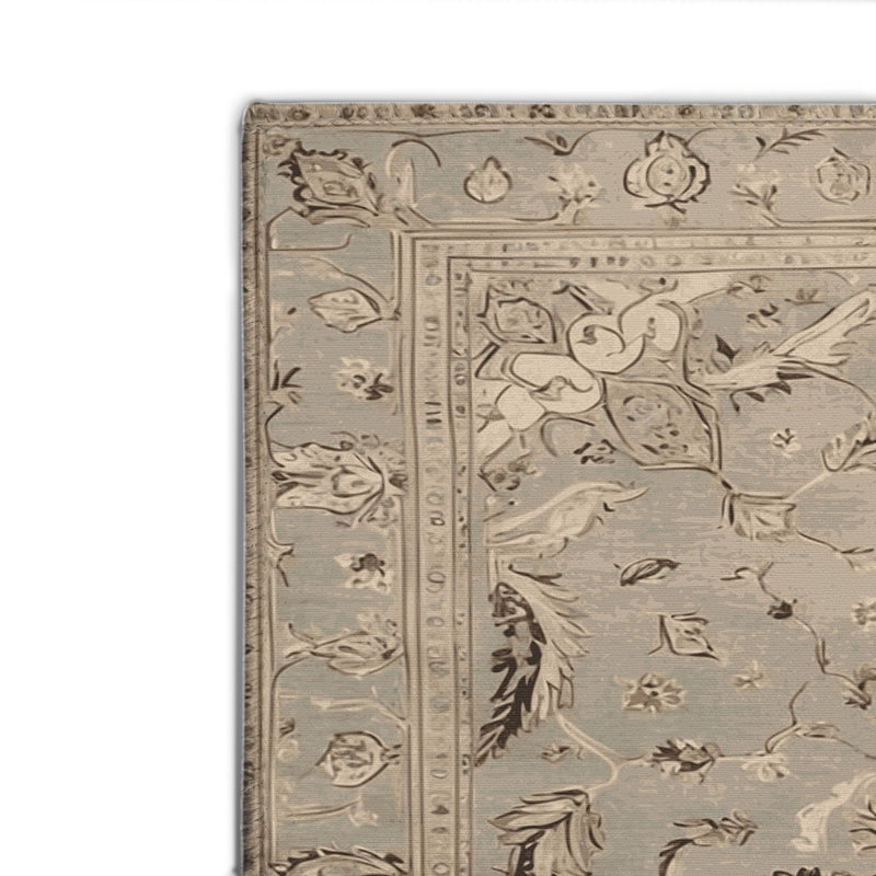 Tapis gris d'intérieur et d'extérieur Tabriz, Rectangulaire 2 pi x 3 pi