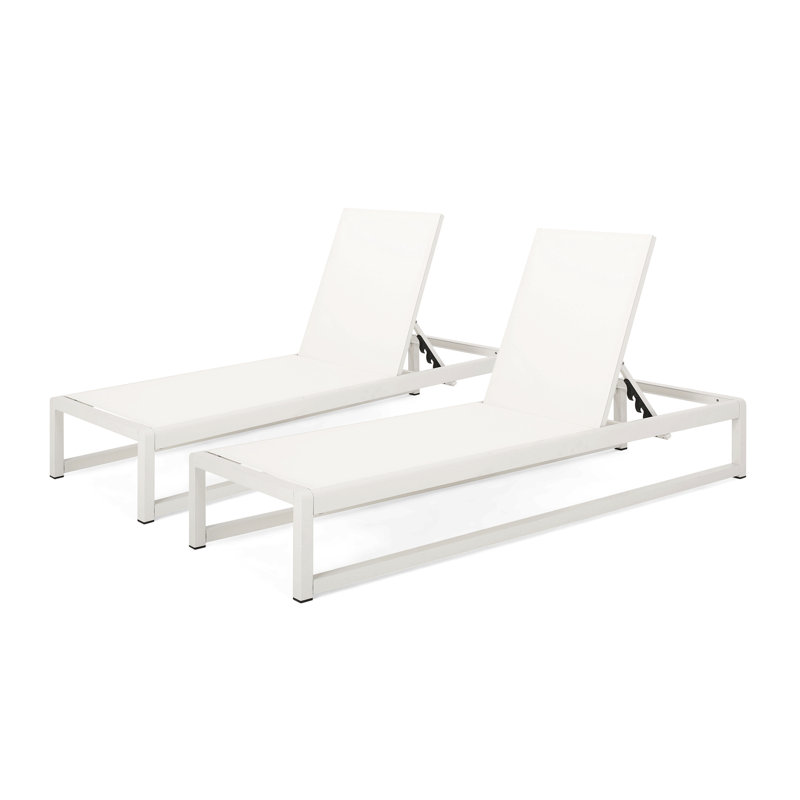 FAUTEUIL DE PLAGE MODESTA CHAISE, Blanc