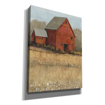 «Red Barn View II» par Tim O'toole, art mural sur toile