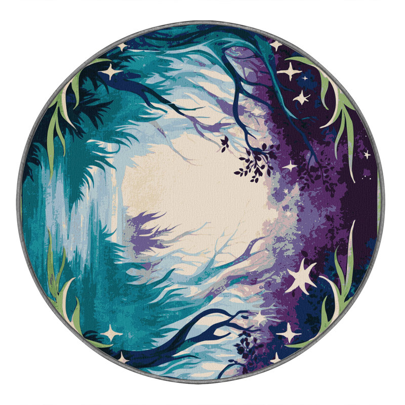 Tapis Radiant Roots, Rond 7 pi