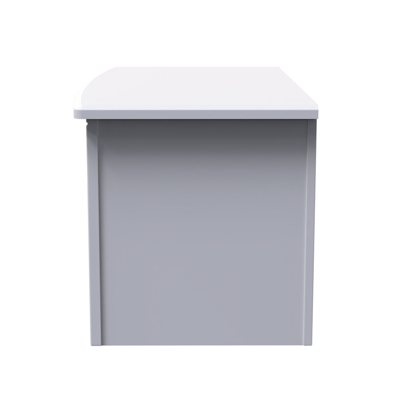 Fully Assembled Murier Blanket Box, Grey Matt