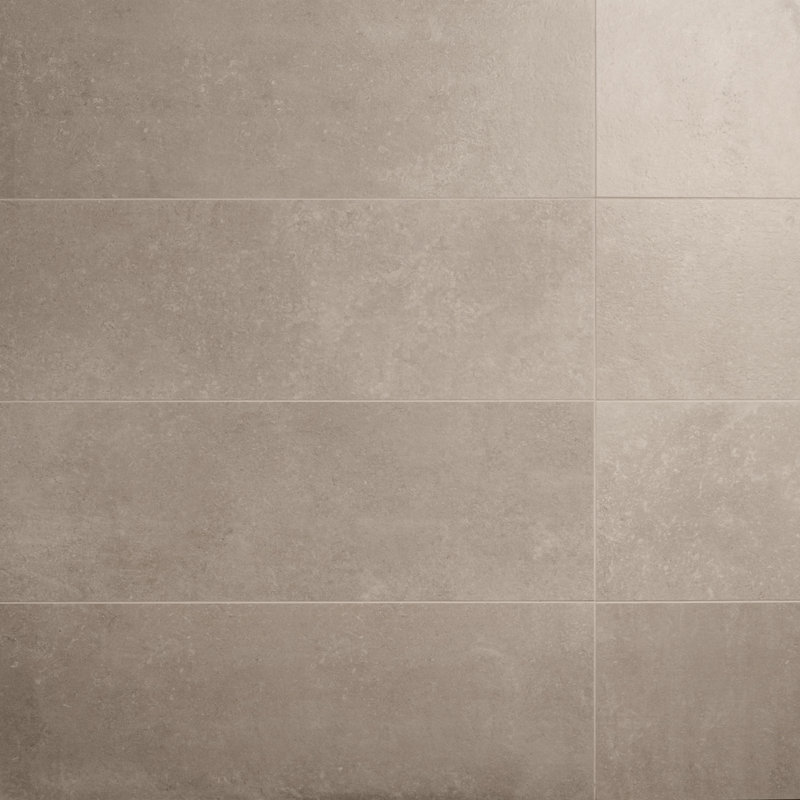Stoneside 12x36 Matte Ceramic Tile, Cream Beige