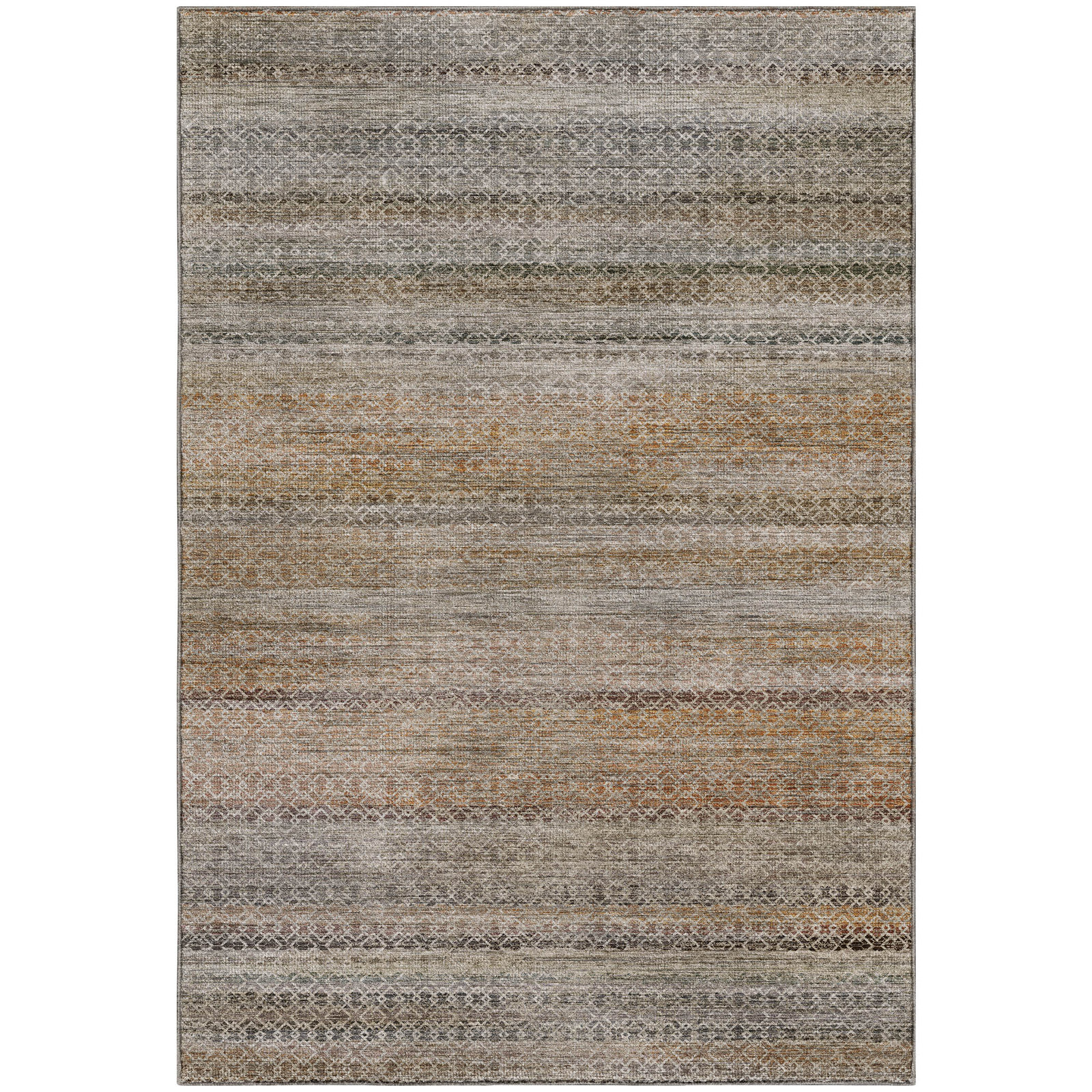 Tirico Geometric Casual Rug, Khaki, 8' x 10'