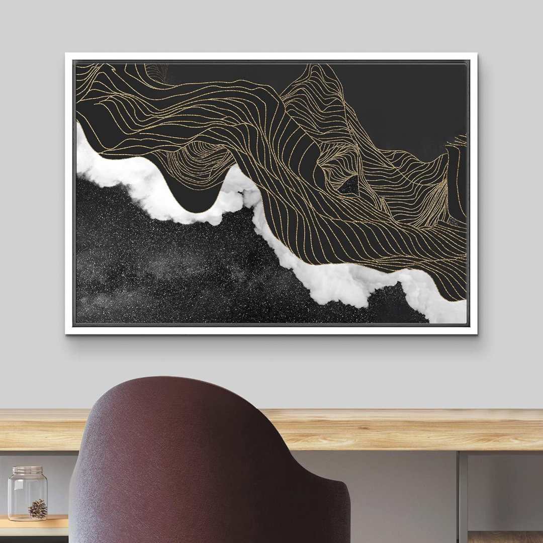 Abstract Landscape " Abstract Wave Mountain Nature " IDEA4WALL 