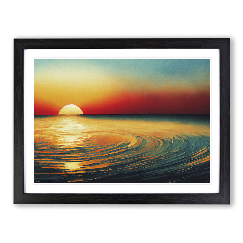 Glorious Watercolour Sunset Vol.2 - Framed Print