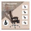 Chaise de bureau en microfibre, chaise d'ordinateur à haut dossier avec massage à 6 points, chaleur, hauteur réglable et repose-pieds rétractable-262349201-262349206