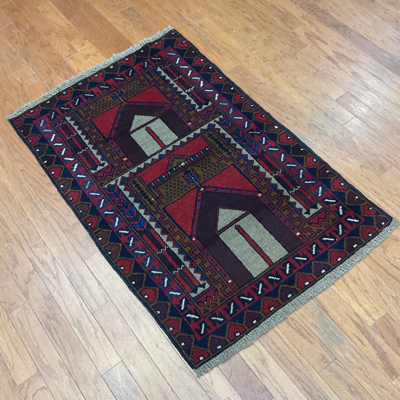  Tapis en laine Balouchi fait à la main