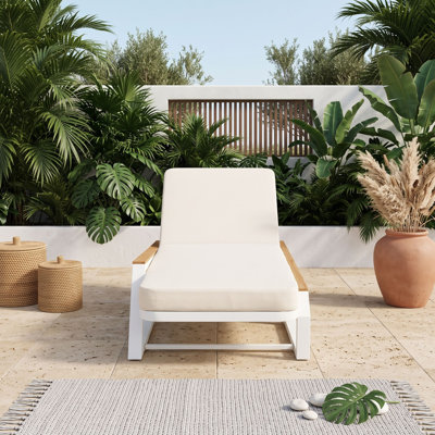 Méridiennes de patio à 5 positions avec coussin