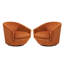 Aunna 76.2Cm Wide Velvet Swivel Barrel Chair