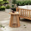 Ensemble de conversation de patio 3 pièces avec coussins et deux fauteuils-631593269