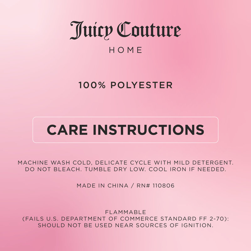 Juicy Couture Aurora Sheer Window Curtains, Blush Pink, 2-Panel Sets