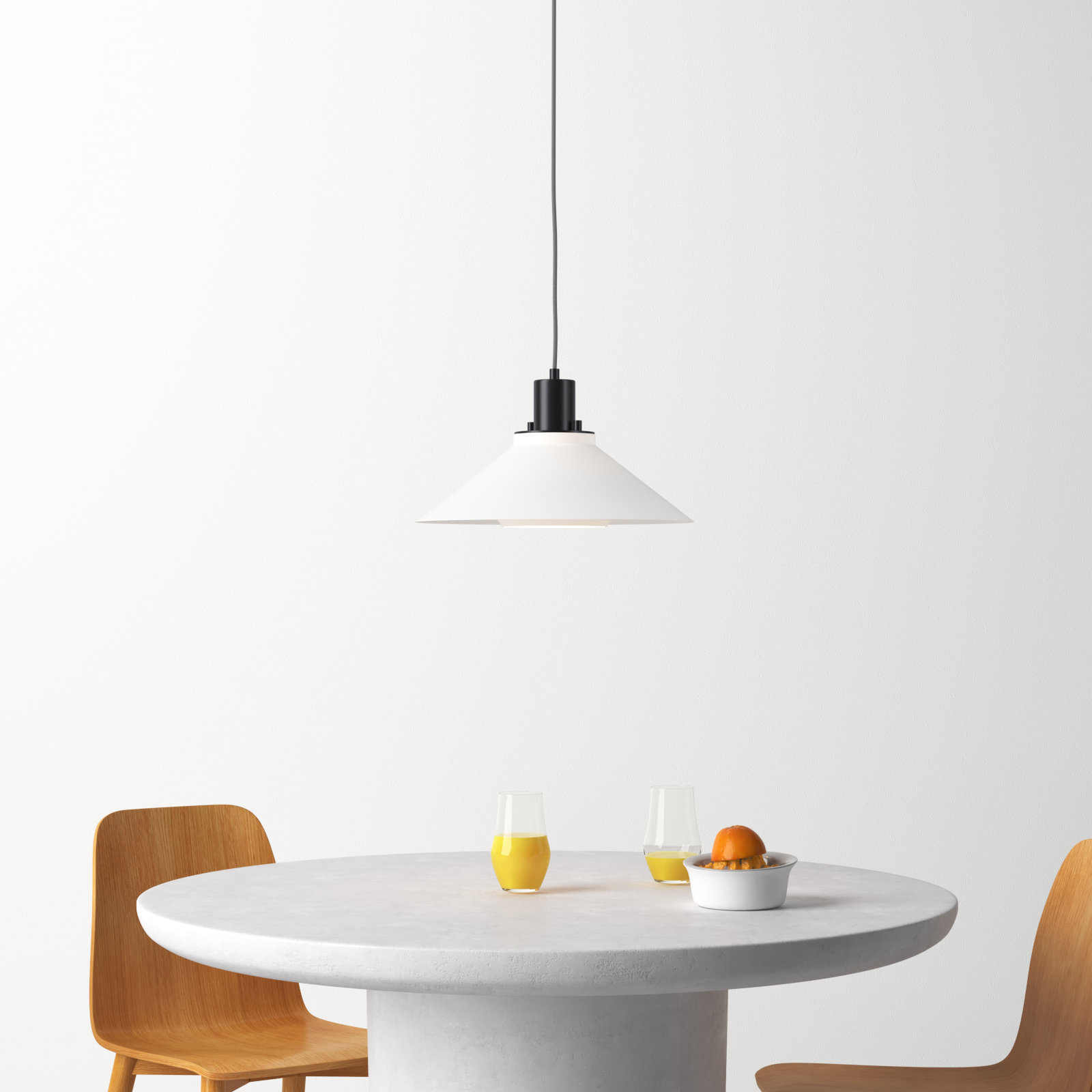 Summit Single Light Metal Dimmable Pendant, 15.75" H x 15.75" W x 15.75" D