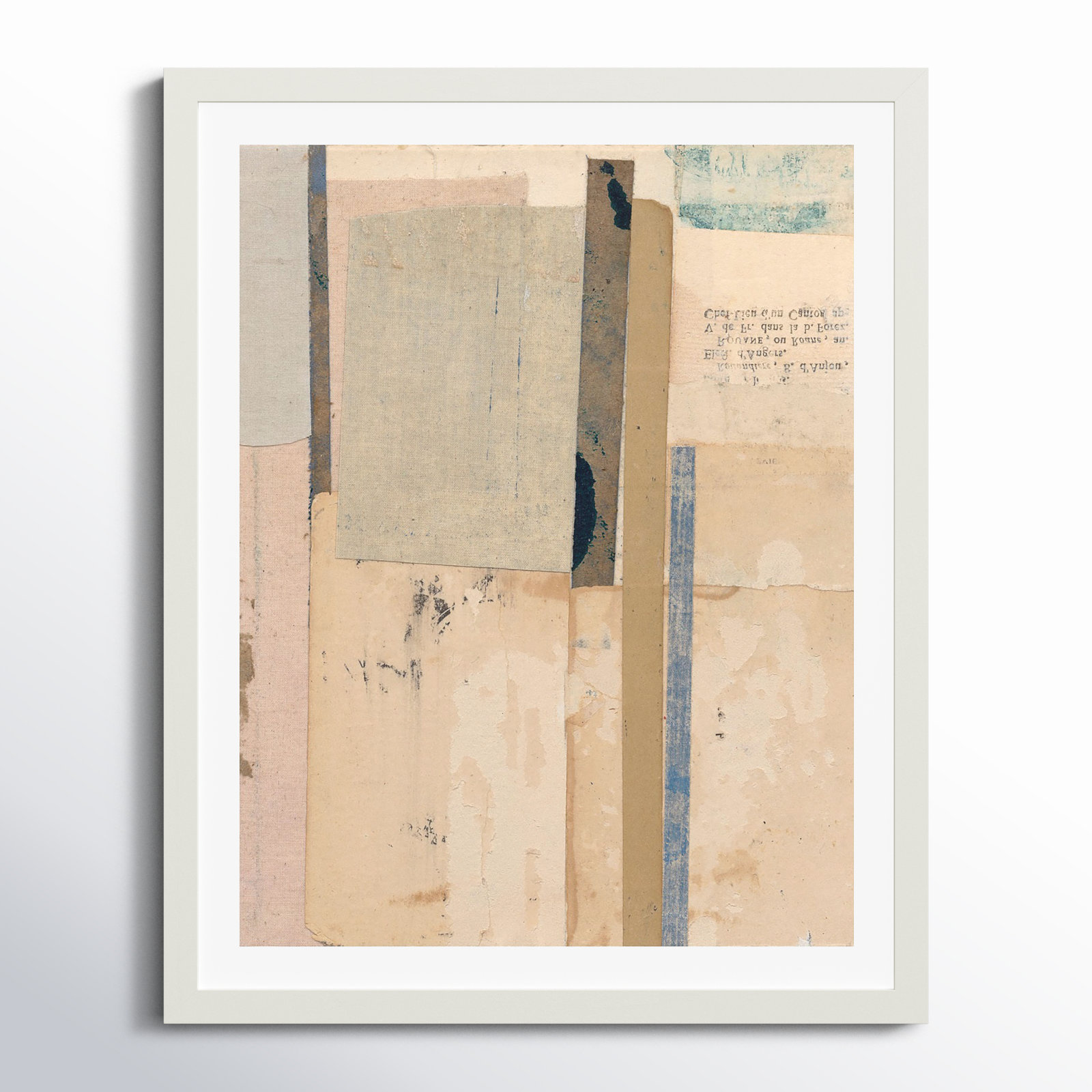 Go Softly Painting by Sarah Short, 30" H x 24" W x 1.25" D, White
