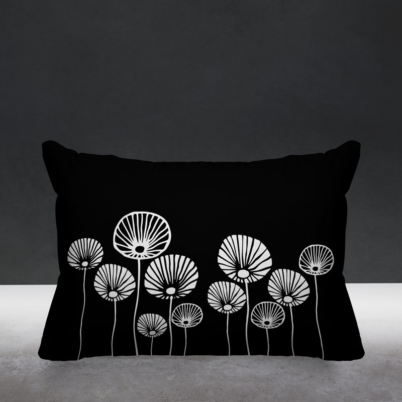 Coussin décoratif intérieur / extérieur Huber, Noir